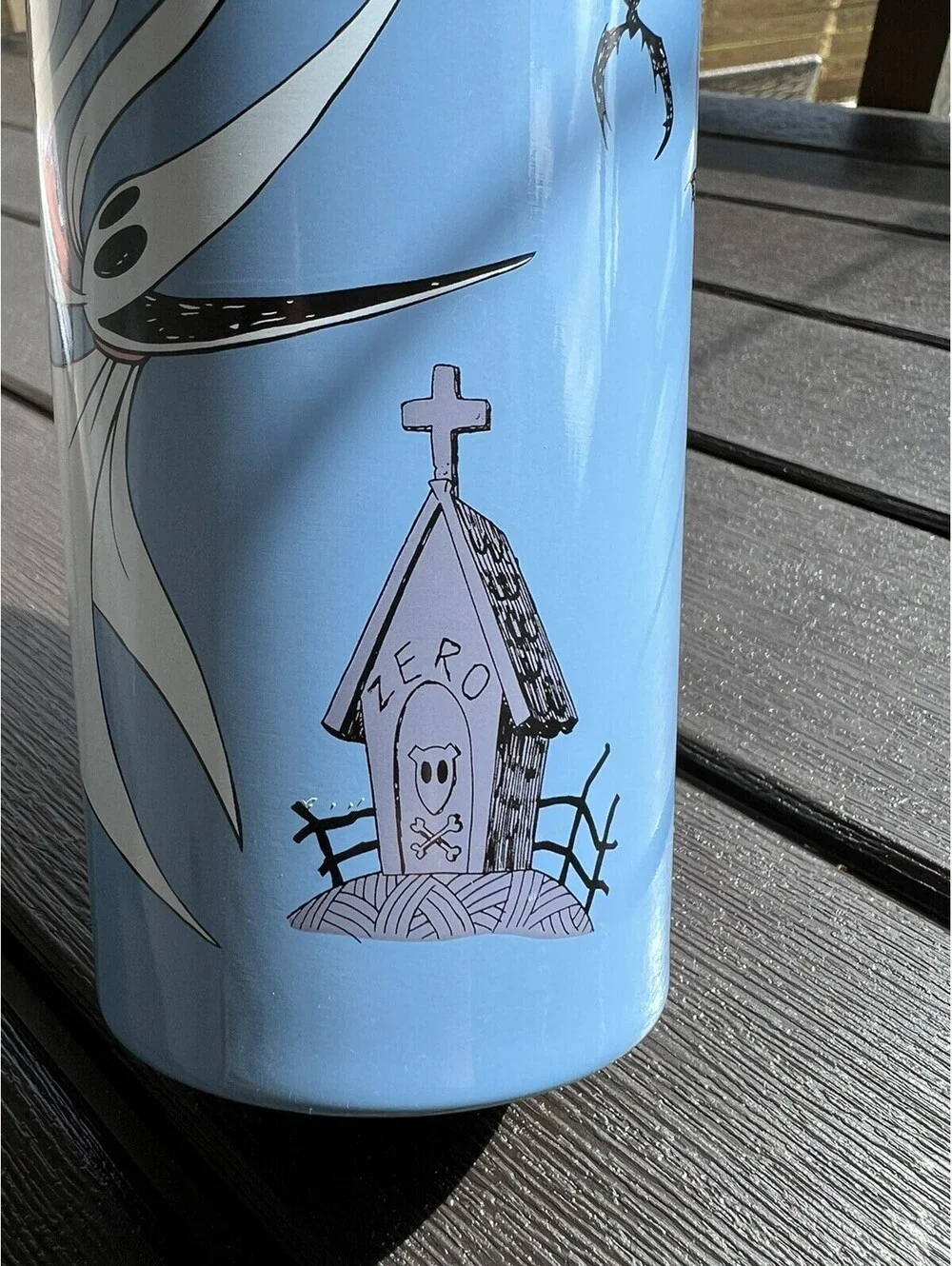 Tim Burton Nightmare Before Christmas Disney Travel Mug Cup Blue Zero 12oz